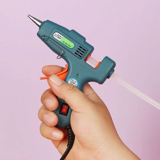 Saide Hot Melt Glue Gun Manual DIY Hot Melt Glue Gun 7mm Glue Strip Glue Stick Industrial Grade Hot Melt Gun Douyin Same as 20w Saide Small Glue Gun Random Color