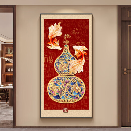 Decoración de la entrada de la entrada del nuevo estilo chino de MAO Gongzi de la calabaza