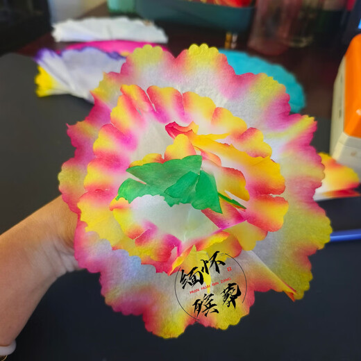 Penusen paper flowers 20 cm flowers funeral head flowers funeral sacrificial wreath accessories flower head flower basket mourning hall flowers white flowers 100 yellow