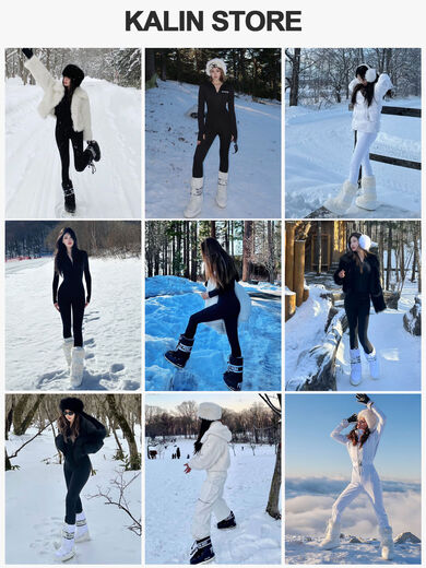 Wujiang Miaopin 8 cm Innenhöhe Schneestiefel für Damen 2025 Winter-Neumondstiefel Mittelkalb-Skischuhe, um warm zu bleiben, weiße Mittelkalb-35