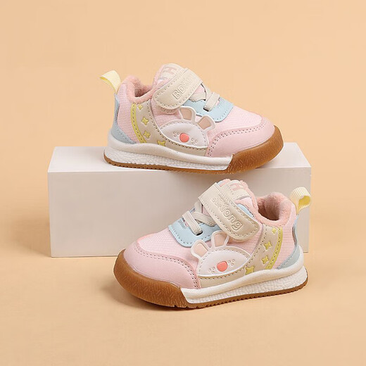 Dr. Jiang toddler shoes 2025 new winter boys and girls plus velvet warm infant and children functional shoes 6161 plus velvet green cut label and remove the cabinet 13 cm inner length 18 yards