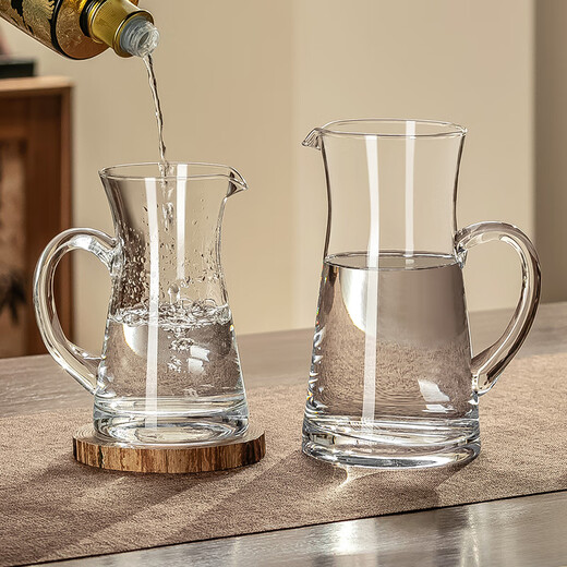 Genasi high-end light luxury white wine wine divider household large crystal glass red wine decanter wine divider wine jug wine set 1000ml with handle thickened wine divider