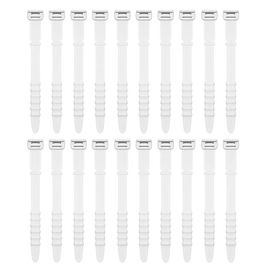 Creative fishbone silicone cable manager, data cable storage tie, headphone cable winder, anti-loss soft rubber strap, cable fixer, storage cable tie, fishbone silicone cable manager, 1 random color