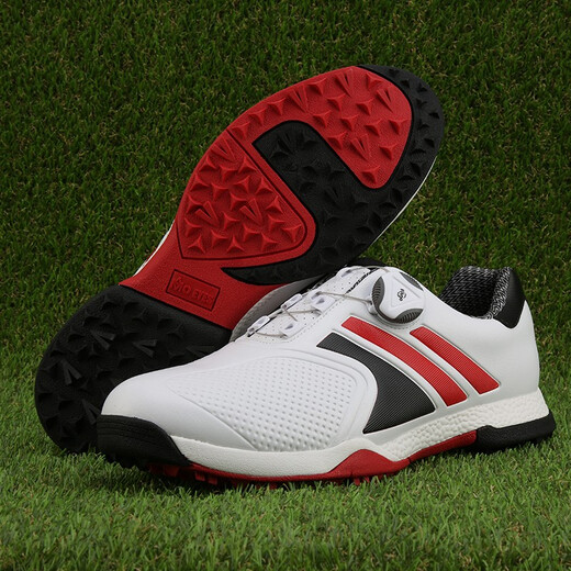 PGM golf shoes men's waterproof shoes wide version super soft shoes new product XZ118-white black red 42