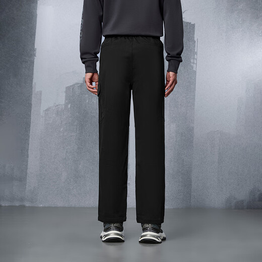 HLA Hailan House Casual Pants Men's 25 New Three-Body Red Coast Base Series Lace-up Pants Autumn HKCAW3J105A Black 3P S 165/72A Recommended 112~120Jin Jin is equal to 0.5 kg