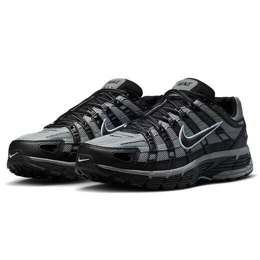 Nike (Nike) Chaussures décontractées Chaussures masculines 2025 Summer New Sports Chaussures P-6000 Daddy Chaussures Chaussures de course Absorbing If6199-003 Black Grey 39