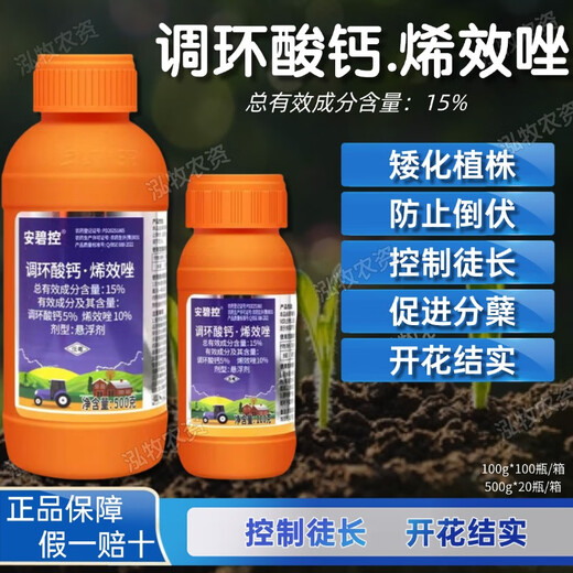 Bisel 15% Prohexadione Calcium Uniconazole Wheat Rice Peanut Dwarf Plant Resistance Lodging Control Vigorous Growth Regulation 500g 2 Bottles