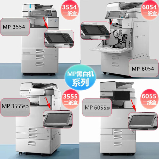 Wanshi Rongguang C2503 6055 5503 6004 black and white remanufactured printer 6054 commercial all-in-one large a3 color a4 digital laser office dedicated multi-function copier, two paper box model (send workbench + high cover document feeder) color C2503 25 pages/minute for 10 people office