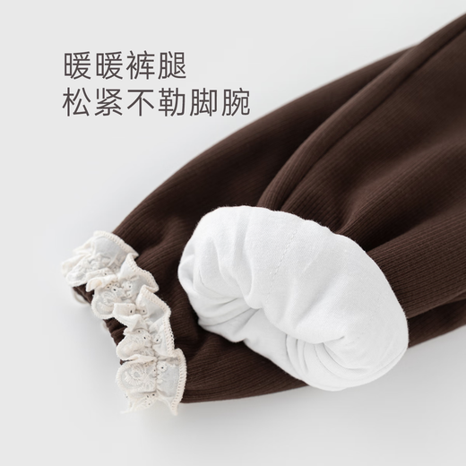 乖奇熊【女童甜美三件套】春秋女宝宝衣服裤子外出休闲套装婴幼夹棉外套 杏色白色咖色 110