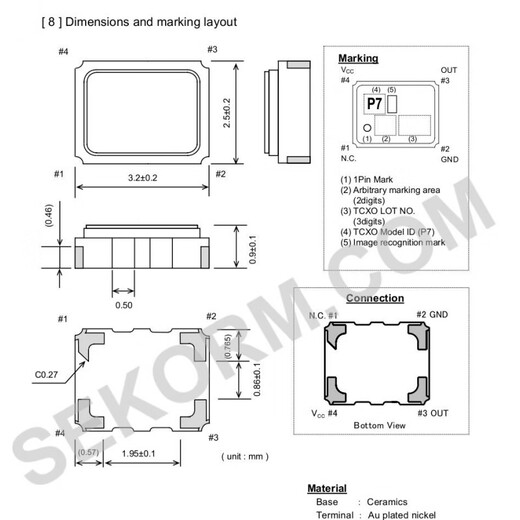 TG-5006CE-40H TCXO 3225 temperature compensated high-precision crystal oscillator 40M 40MHZ +-0.5ppm