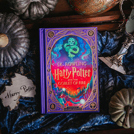 哈利波特与火焰杯4 2025年新版 立体互动书 英版 米娜利马彩绘插图版 JK罗琳 进口原版 英文书