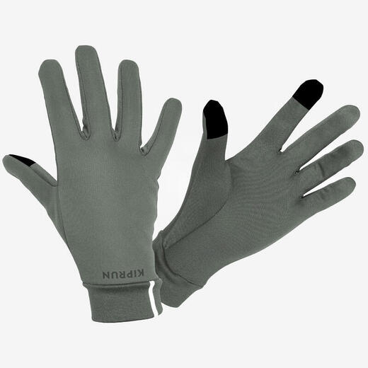 Decathlon fishing warm gloves touch screen gloves for men and women running sports outdoor cycling olive green M-4563991