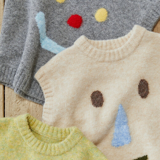 Papa Klettern Herbst und Winter Neue Eltern-Kind-Pullover Mutter und Tochter Pullover warme Mutter und Kinder Top helles Grau-Kind 120
