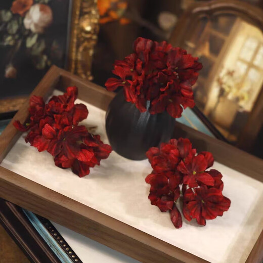 Butterfly hairpin, red camellia, low ball head cheongsam, antique style toasting suit, Chinese style hairpin, horse face skirt, hair accessories, 3 red hairpins