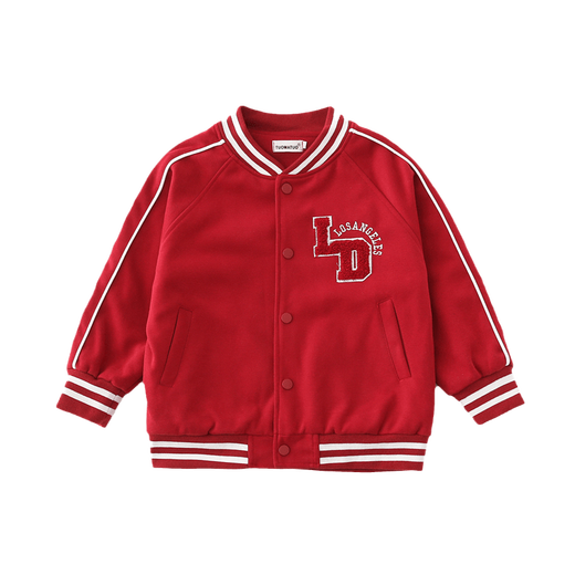 G.duck parent-child wear 2025 spring Korean style family of three or four contrasting color splicing jackets mother and daughter family wear tops jacket LD jacket red 100 cm