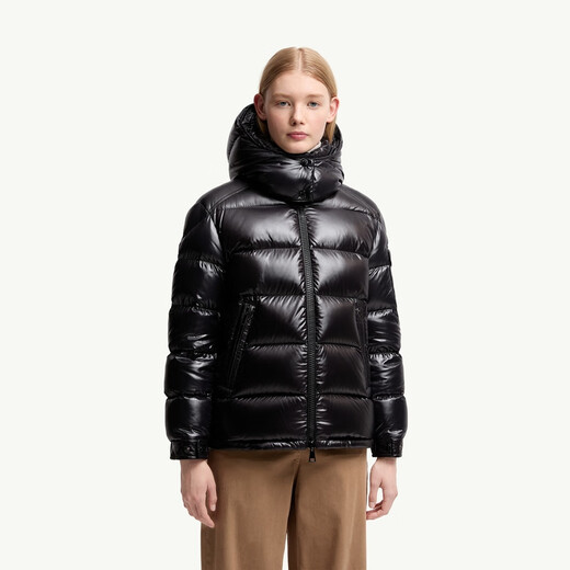 Moncler Maire Women's Hooded Short Down Jacket - Black M (2)