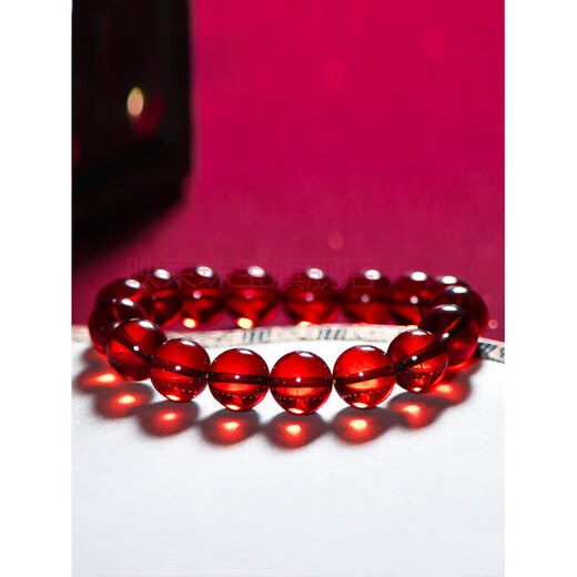 Yingshu Wenwan Natural 7A Collection Grade Burmese Water Purified Blood Amber Bracelet Women's Bracelet Men's Jewelry Grade Approximately 8mm