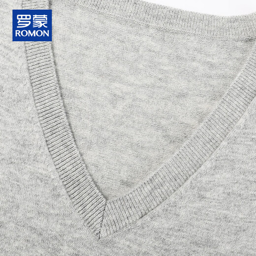 ROMON 100% pure laine gilet hommes col en v mince haut automne et hiver jeunes et hommes d'âge moyen affaires gilet décontracté gilet