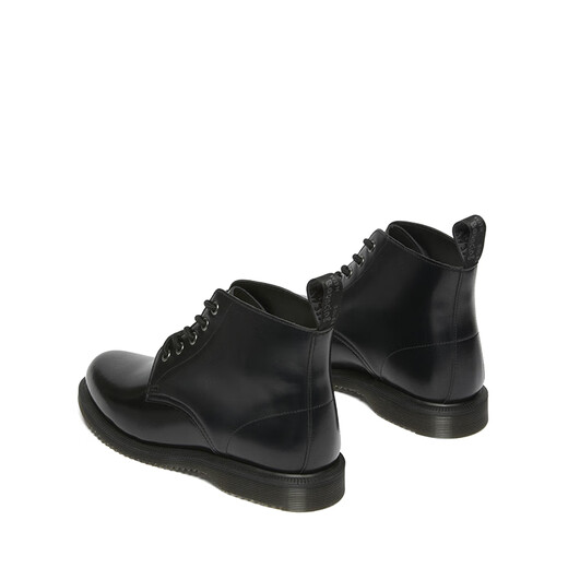 Martin Emmeline British men and women autumn comfortable lightweight glossy leather black short boots Martin boots black 41