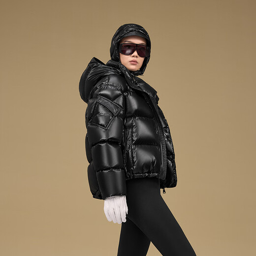 Govan Black Gold Goose Down Jacket Pioneer 5.0 Four Plates 2025 New Small Commuting Women's Down Jacket Black S