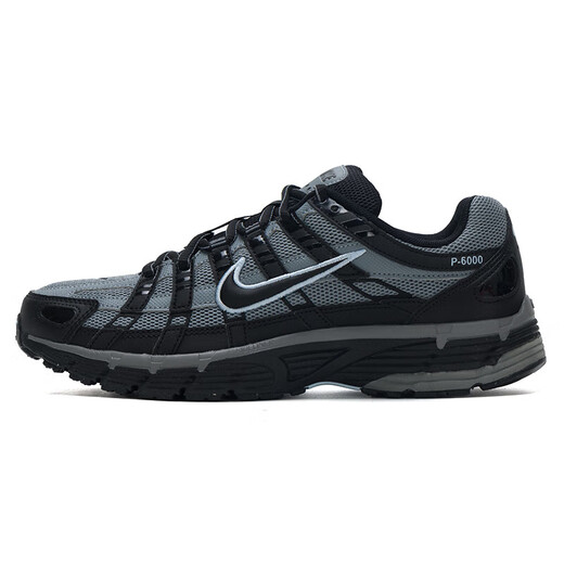 Nike (Nike) Chaussures décontractées Chaussures masculines 2025 Summer New Sports Chaussures P-6000 Daddy Chaussures Chaussures de course Absorbing If6199-003 Black Grey 39