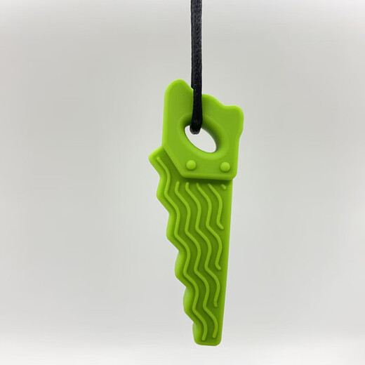 Children's oral anti-loss period soothing gum baby teething stick serrated silicone teether must-have for older children blue 1 pack