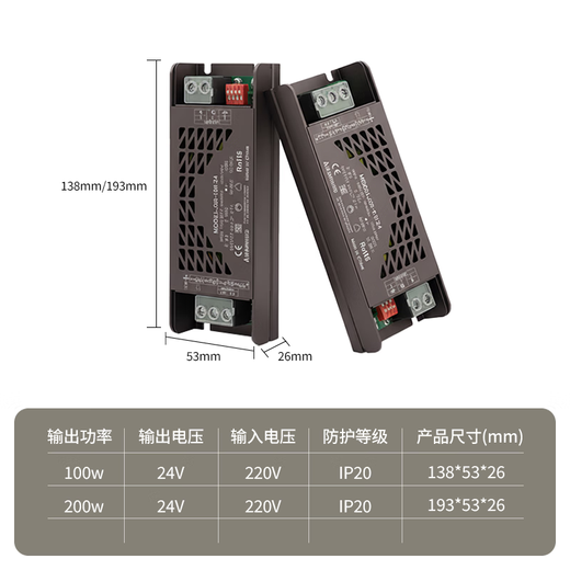 Xilili LED lamp with transformer low voltage switching power supply driver living room ceiling soft linear lamp with light bar controller 24V100W