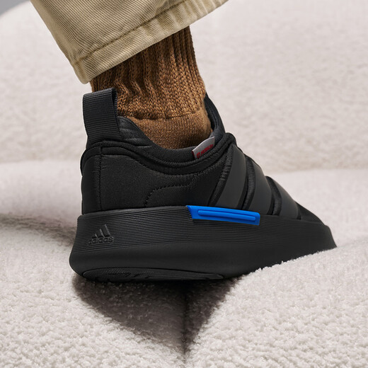 Adidas ADIPUFF bread shoes, soft, comfortable and warm cotton shoes, autumn and winter Adidas official light sports black (recommended to choose half a size up) 43