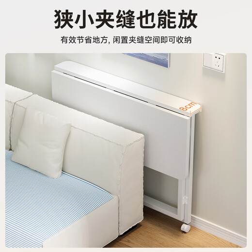 Zhaishida computer desk folding table home desk office desk movable bedside table study table gaming table DNZ-20 integrated folding storage 100*50cm