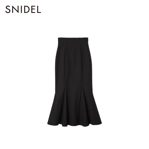 Snidel2025 Herbst und Winter Neues Produkt elegantes und vielseitiges hoher Taille Slim Back Squat Fish Heckrock SWFS254127 Schwarz S (0)