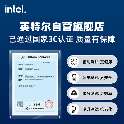 Intel Lingxi 510 desktop computer (i5 13400 16G 1T SSD business keyboard and mouse) WIFi6 commercial office machine mini single host
