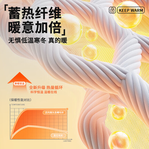 MINISO Japanese Casual Sweater Men's Autumn and Winter Warm Trendy Design Henley Collar Hooded Sweater Black M