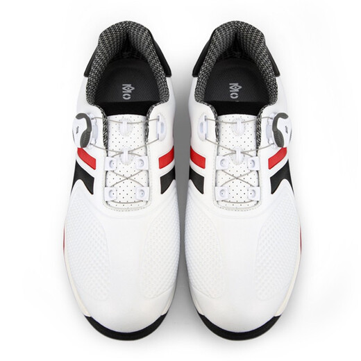 PGM golf shoes men's waterproof shoes wide version super soft shoes new product XZ118-white black red 42