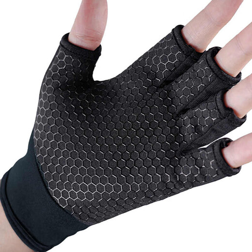 DAIWA autumn and winter DG-8023CS winter non-slip fishing gloves, cold-proof and warm fingerless gloves, 3 fingers exposed, black