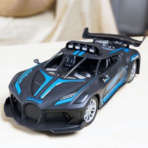 Mengpao advanced remote control car charging version wireless racing car can drift small electric toy car for boys aged 3 to 4 years old large remote control Pagadi sports car black and blue standard version one set of batteries - about 40 minutes