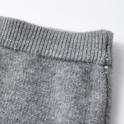 Xiangying gray temperament sweater suit skirt for women 2025 winter new French sweater half-length skirt two-piece suit S