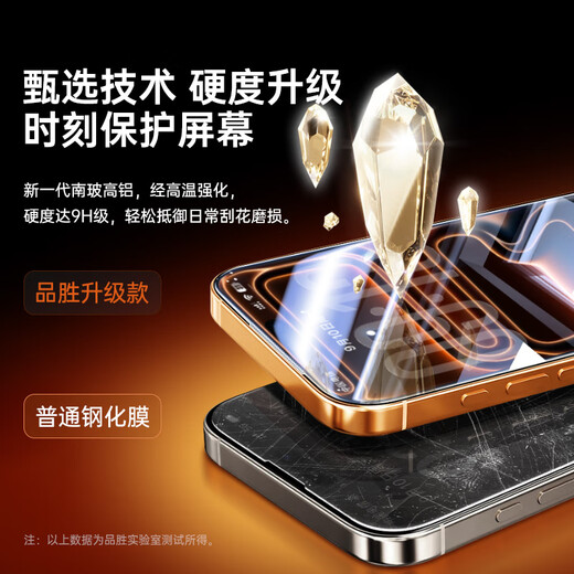 Pinsheng suitable for Apple 17ProMax tempered film iPhone17ProMax mobile phone film HD anti-fingerprint dust-free warehouse second film anti-fall dustproof full coverage film 2 pieces