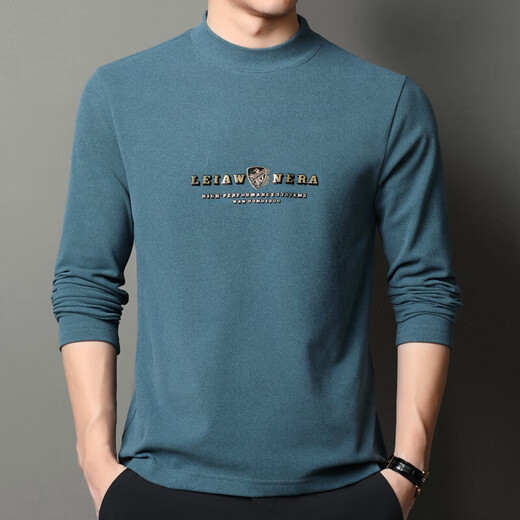 
SEPTWOLVES long-sleeved T-shirt men's half-high neck spring and autumn double-sided velvet underwear 6218 white 2XL 180/120/54