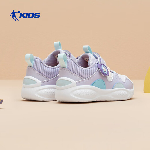 Jordan running shoes for baby girls and toddlers, winter toddler sports shoes, leather children's shoes, Steam Purple/Light Transparent Purple 26