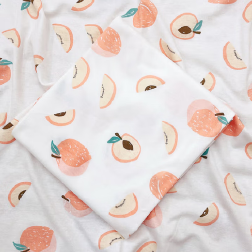 Acacia tung single newborn delivery room swaddle combed cotton newborn swaddling blanket baby wrap snail bear 83*83