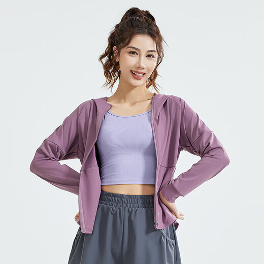 Yoga wear for women 2025 new jacket sports fitness professional Pilates training large size top running suit autumn scented whale blue 2XL