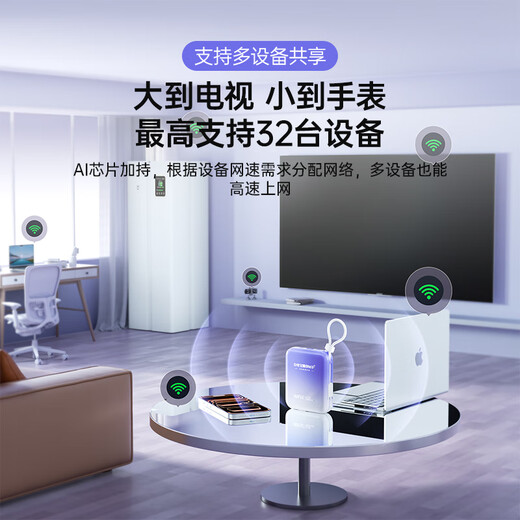 Yebei móvil portátil wifi 5g tráfico ilimitado 2025 nacional universal de tres redes red inalámbrica de cualquier forma carga wifi portátil y acceso a Internet dormitorio de automóvil dos en uno transmisión en vivo sin demora 22.5W carga rápida 10000 mAh 丨 velocidad ilimitada 300M