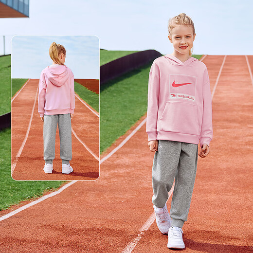 
NIKE3BRAND Nike Hoodie Sweater + Trousers 2-piece 2025 Autumn Children's Pure Cotton Comfort Set