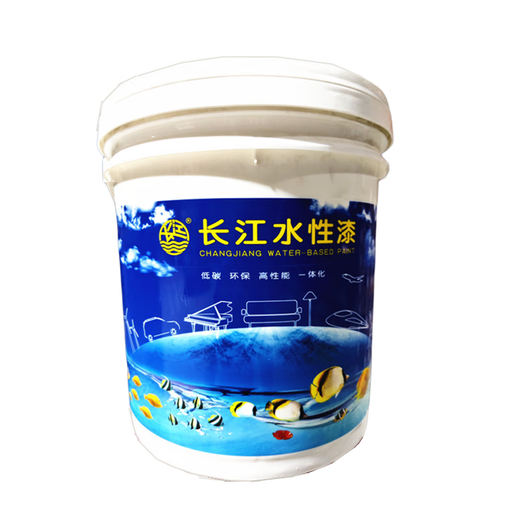 Yangtze River Yangtze Water-based Mixed Paint Alkyd Topcoat Steel Structure Paint Bridge Alkyd Anti-rust Coating Coating Quick-drying Primer Industrial Paint White 15kg