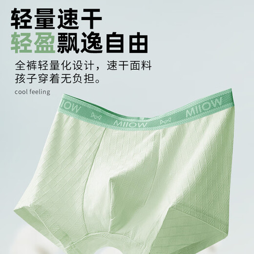 Catman youth underwear male development period early and high school students pure cotton boxer briefs medium and large children children's category a boxer shorts