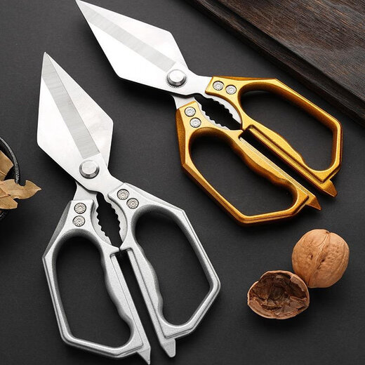 Leying Jinyan Big Head Scissors New Chicken Bone Scissors Chicken, Duck and Fish Bone Nemesis Kitchen Sharp Scissors for Breaking Hard Bones in Seconds A-Grade Quality 1 Pair - China Red