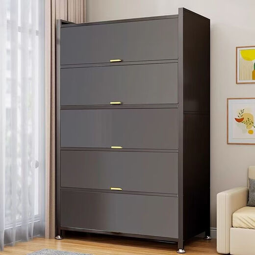 Wangdepai steel balcony cabinet sun protection storage cabinet living room sundries outdoor integrated wall storage living room kitchen storage cabinet two doors length 90 width 35 height 78cm (high strength)