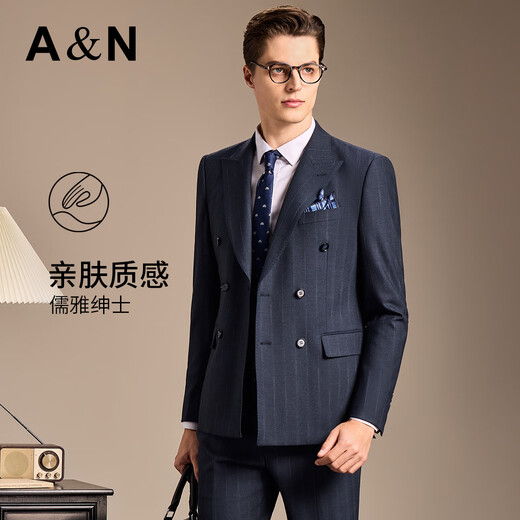 Antonio Wedding Season & Two-piece Suit Men's Suit with Center Back Slit Formal Suit Wedding Groom's Dress Business Suit