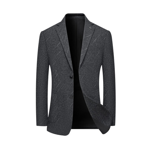 Septwolves Jacket Expert Blazer Men's Business Casual Spring and Autumn New Suit Korean Style Slim Middle-aged Dad's Uniform Jacket Men Dark Gray D135 D135 2XL 185 Size Suitable for 150-175 Jin Jin is equal to 0.5 kg