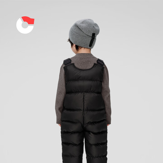 Nanny Goose children's down overalls, warm and comfortable, easy to put on and take off, windproof and coldproof jumpsuit for boys and girls, winter NG2844 navy blue 120